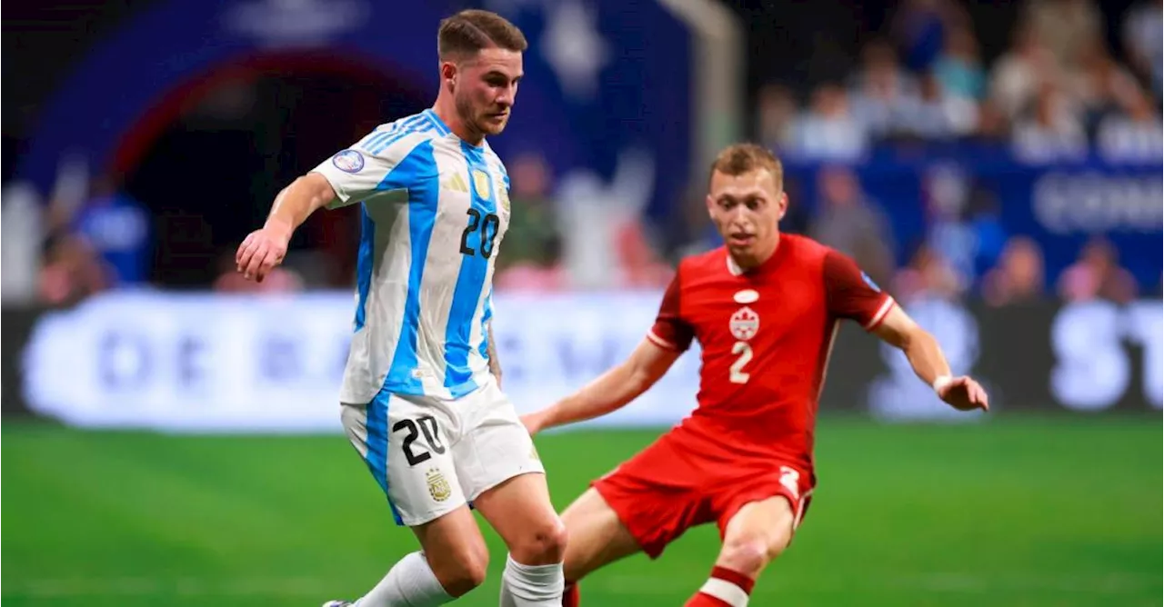 Argentina venció a Canadá con goles de Julián Álvarez y Lautaro Martínez en el arranque de Copa América