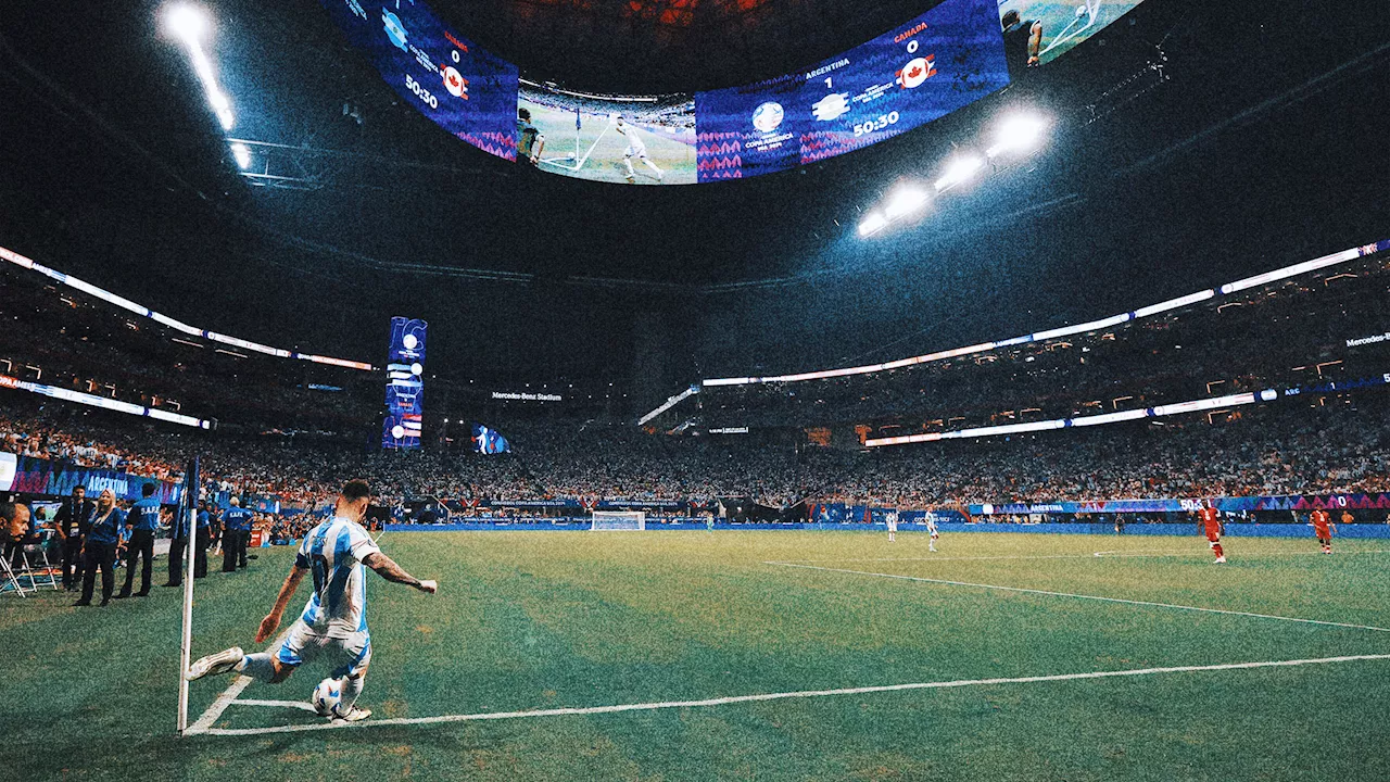 Argentina, Canada criticize playing surface at Mercedes-Benz Stadium after Copa America opener