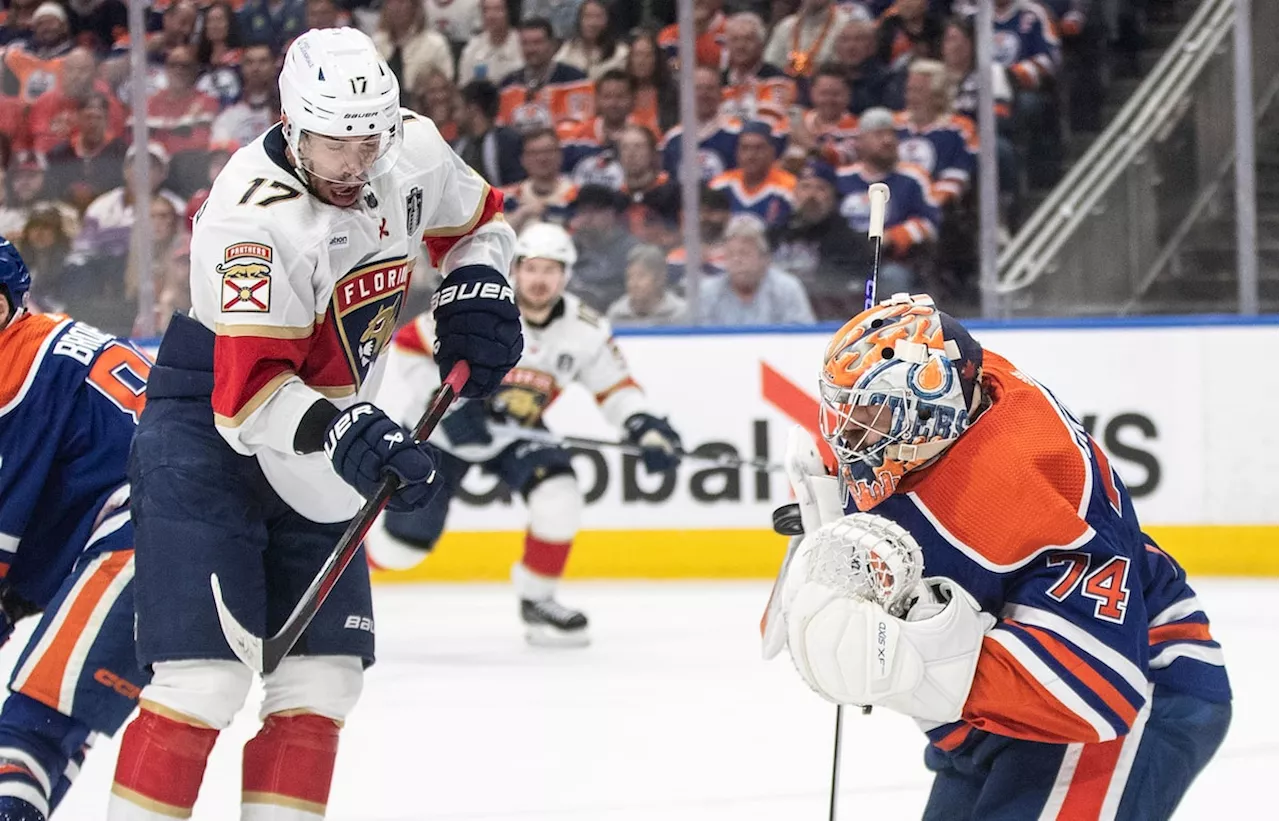 Panthers keeping cool as host Oilers try to force Game 7 in finals