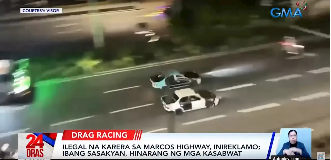 Illegal drag race alarms locals along Marcos Highway