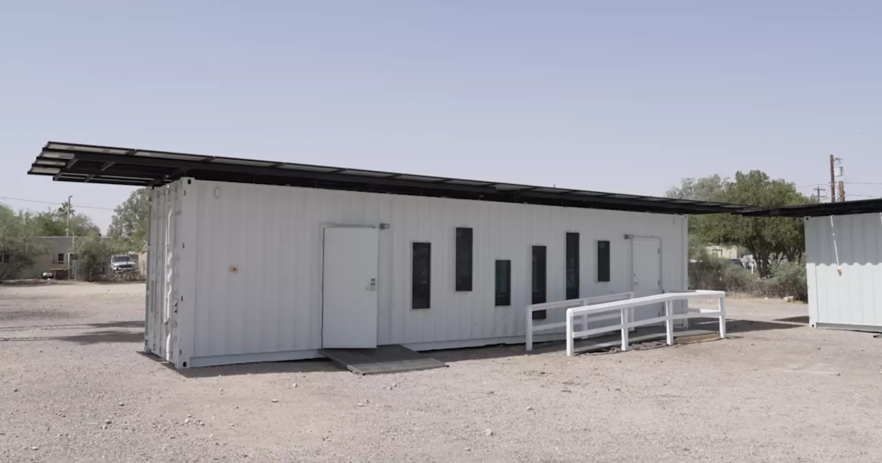 Shipping containers repurposed as cooling centers to keep Tucson cool this Summer