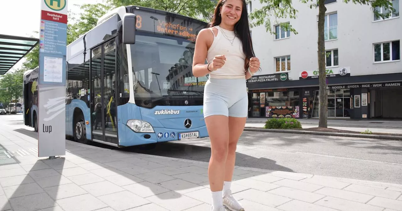 St. Pölten: Forscherin läuft für guten Zweck Linien des Stadtbusses ab