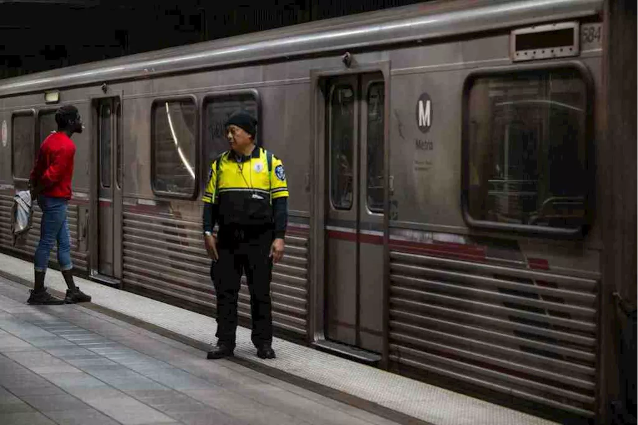 Violent crime is up and drug use, trespassing and thefts are down on LA Metro