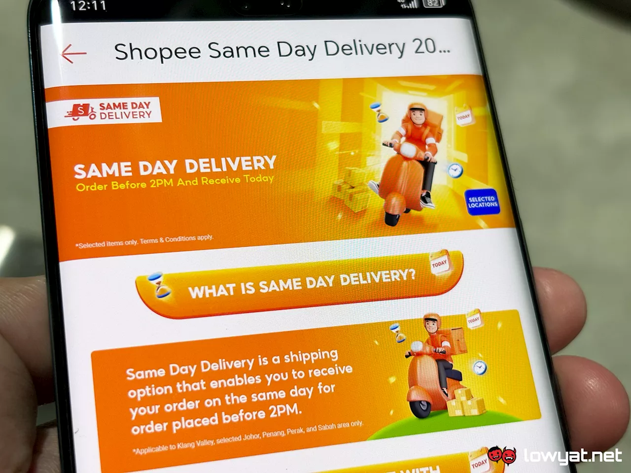 Shopee Rebrands Instant Delivery As Same Day Delivery; Extends Cut-Off Time