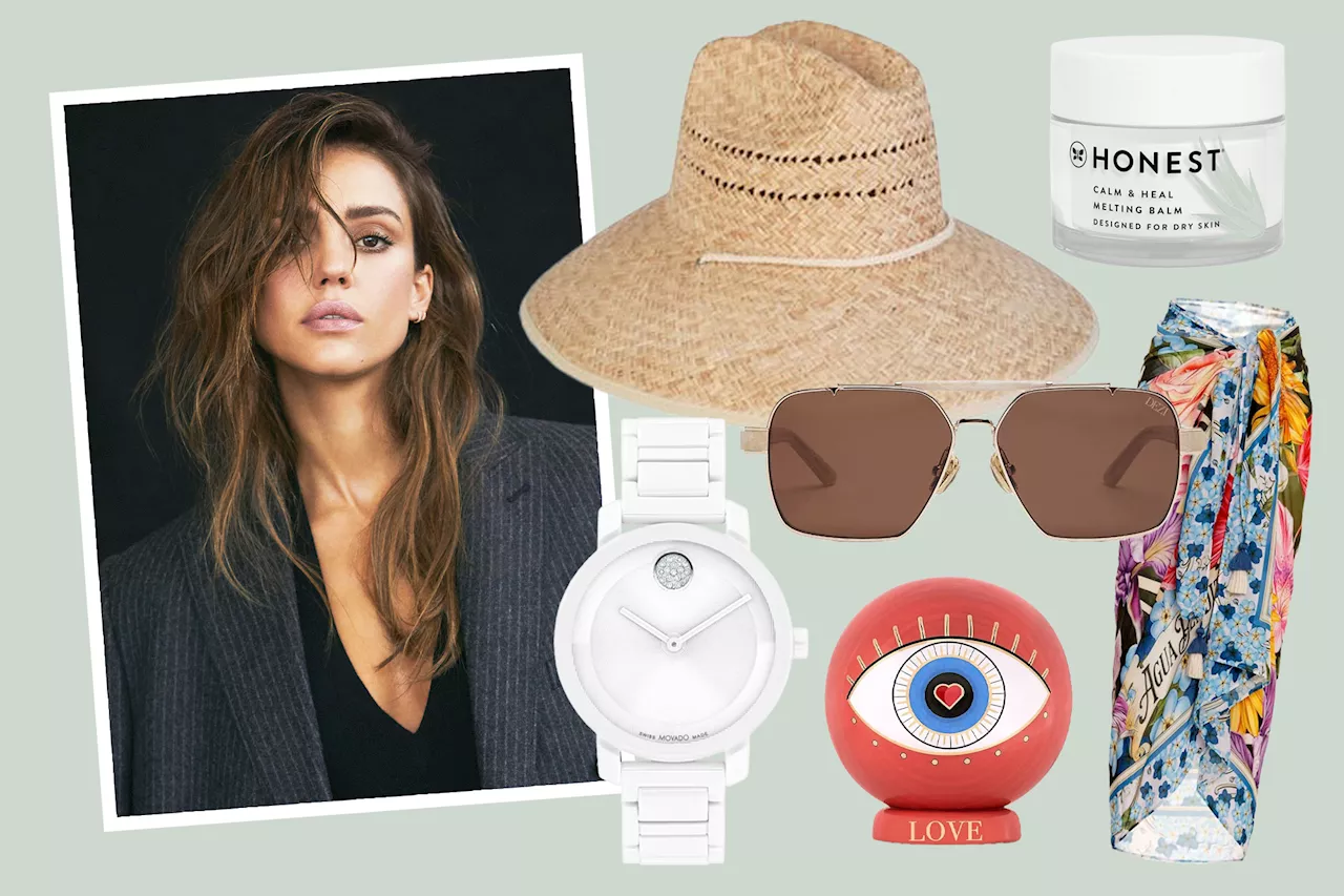 Jessica Alba’s mindful tool kit — crystals, charms and motivational books