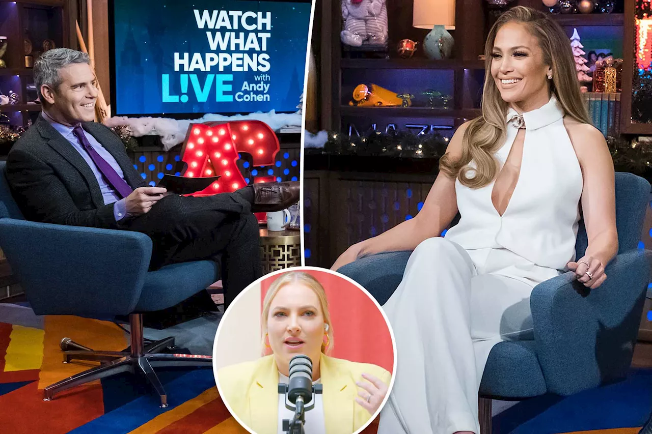 Andy Cohen raves over Jennifer Lopez as 'WWHL' guest after Meghan McCain called her 'deeply unpleasant'