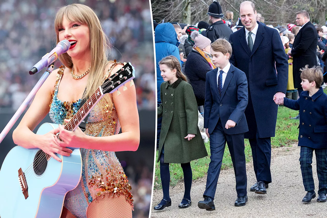 Prince William reportedly attends Taylor Swift's Eras Tour concert in London with George, Charlotte, Louis