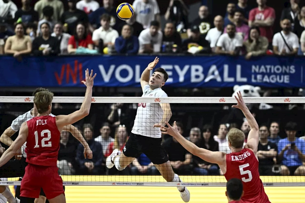 Canada's men's volleyball team stuns Brazil 3-0, advances to VNL quarterfinals