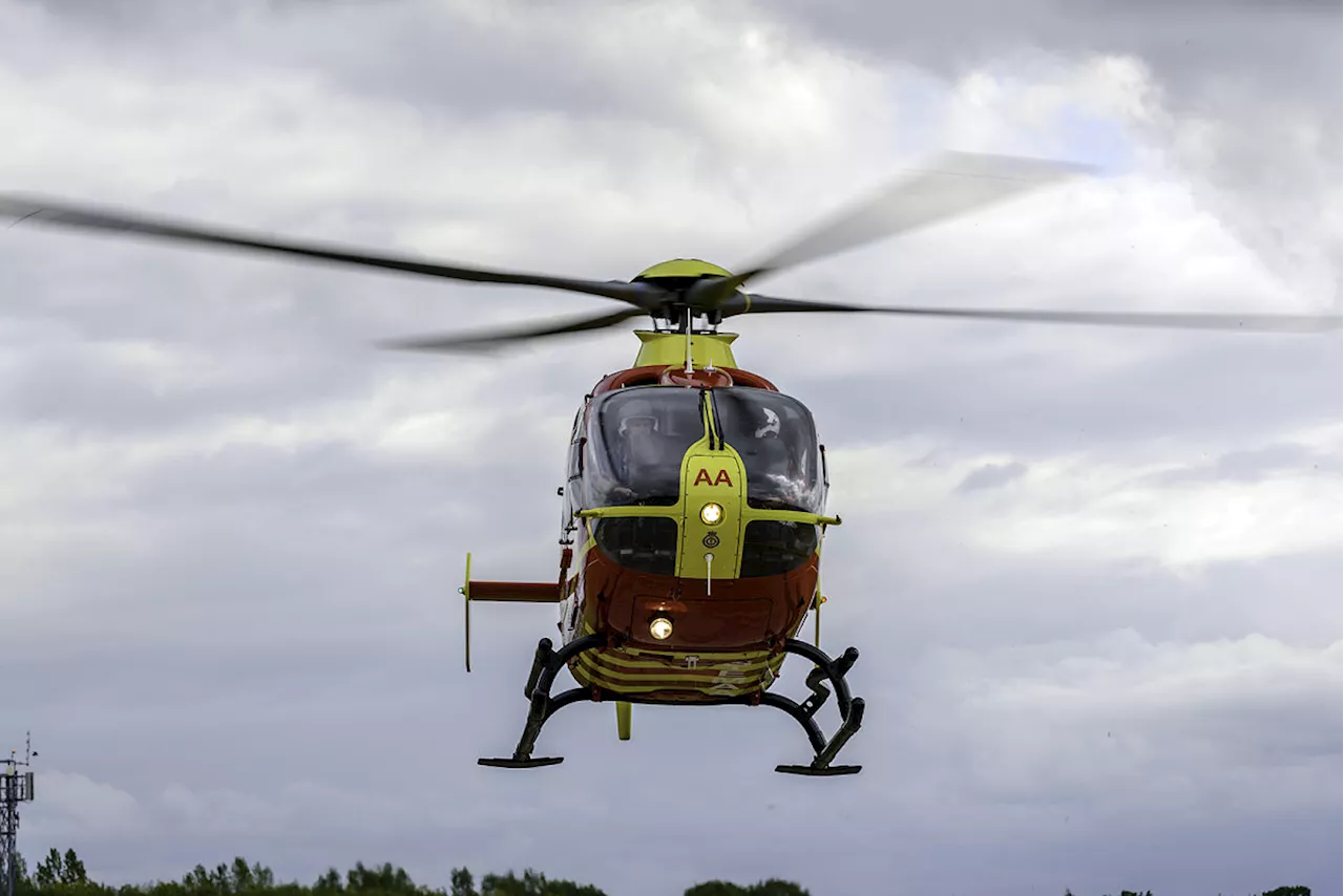 Motorcyclist airlfited to major trauma centre following Shrewsbury collision