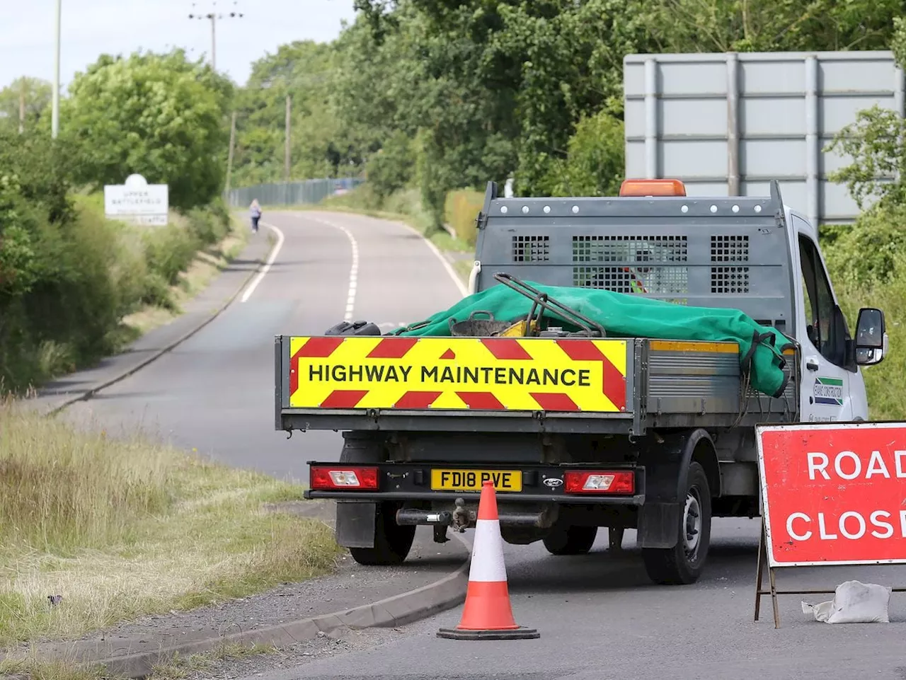 Motorcyclist airlifted to hospital after crash involving bike and three cars near Shrewsbury