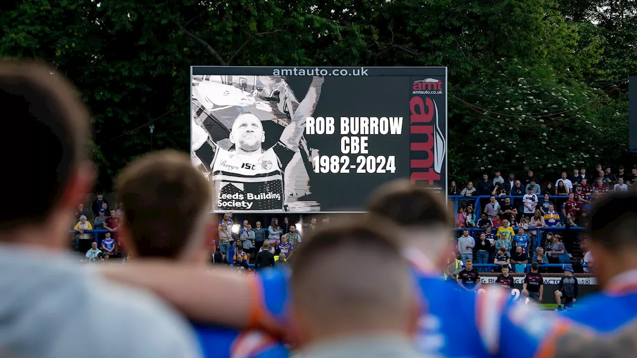 Rob Burrow: Leeds Rhinos honour 'little warrior' with tributes and 18-10 victory against Leigh Leopards