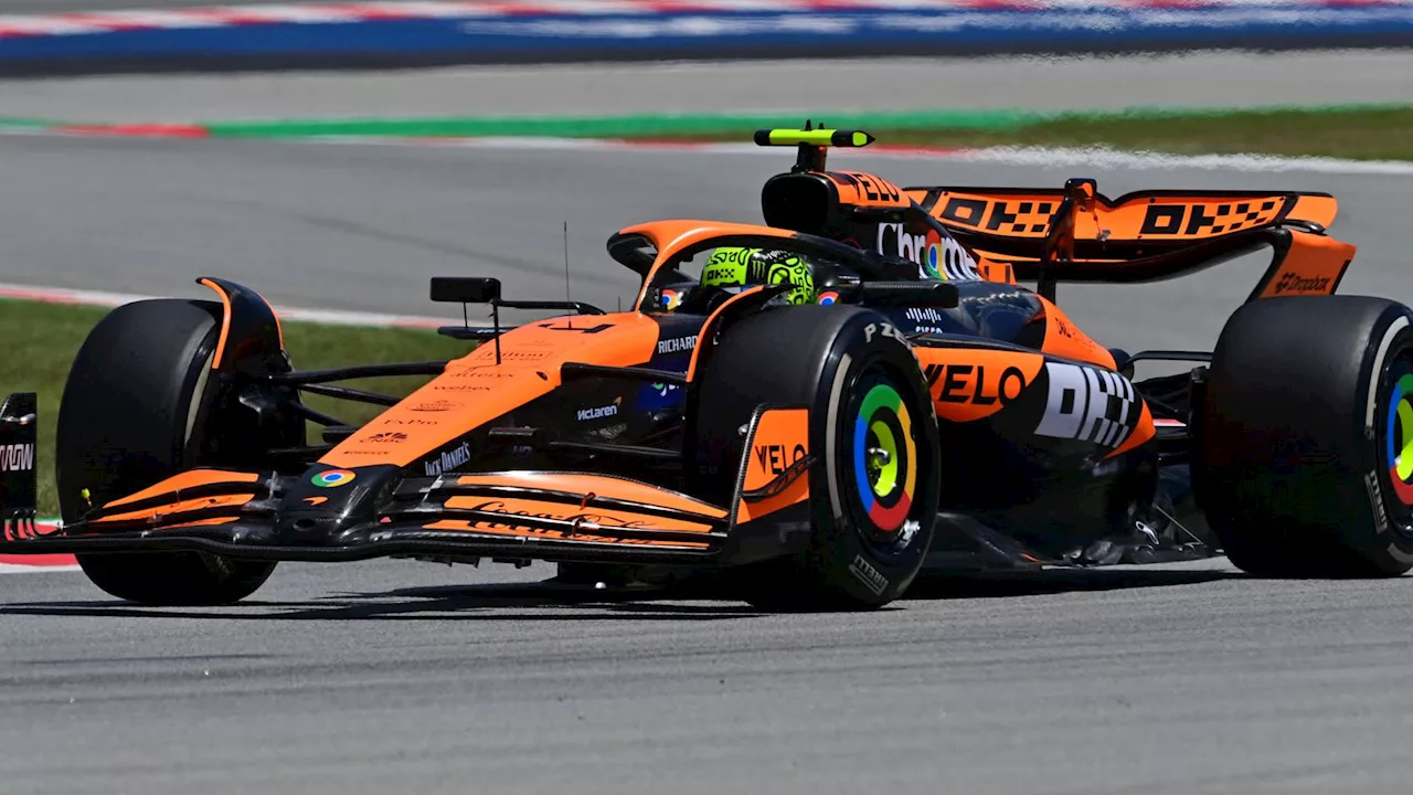 Spanish GP: Lando Norris narrowly ahead of Max Verstappen in Practice One after competitive first session