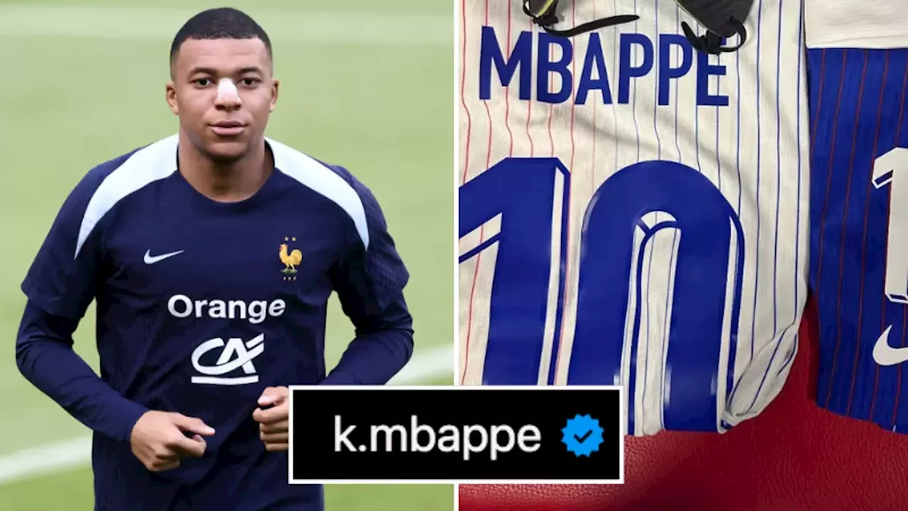 Kylian Mbappe drops picture of mask he'll wear for Euro 2024 clash between France and the Netherlands