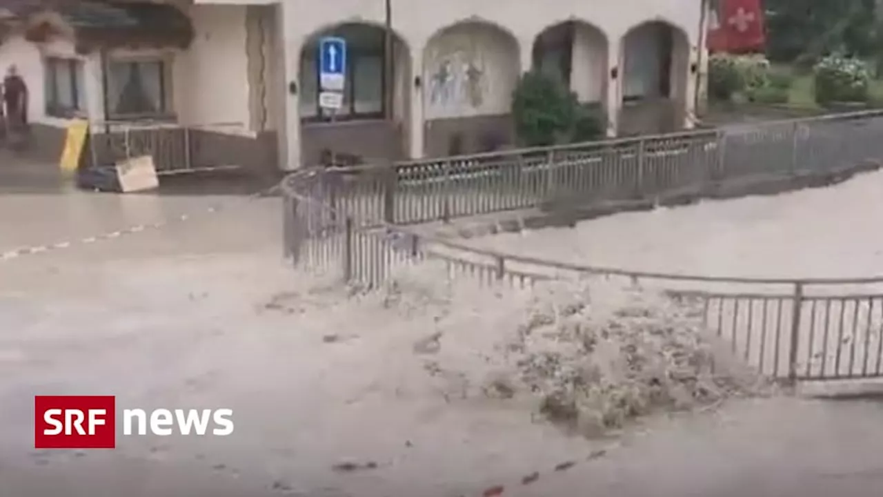 Überschwemmungen im Wallis – Zermatt von Aussenwelt abgeschnitten