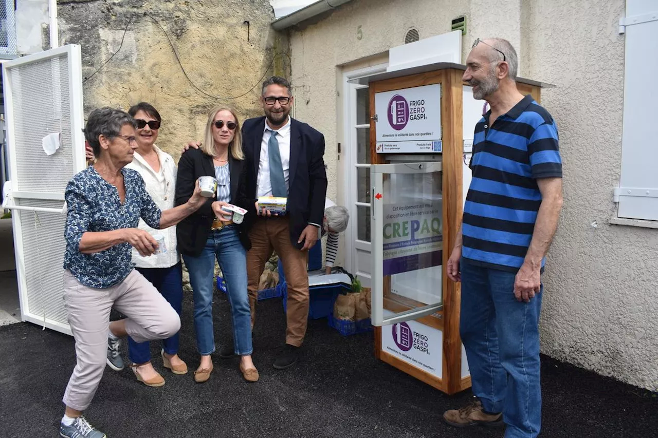 Le 20e frigo zéro gaspi de la métropole bordelaise a été inauguré au Taillan-Médoc