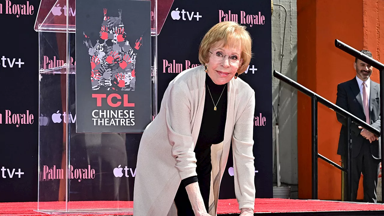 Carol Burnett Honored in Star-Studded Hollywood Handprint Ceremony