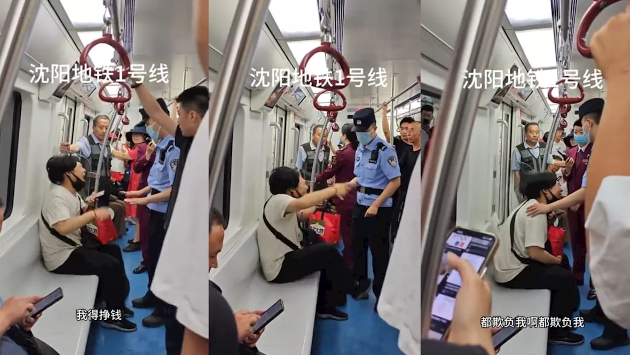 Man has massive meltdown on train after an elderly man forces him to give up seat