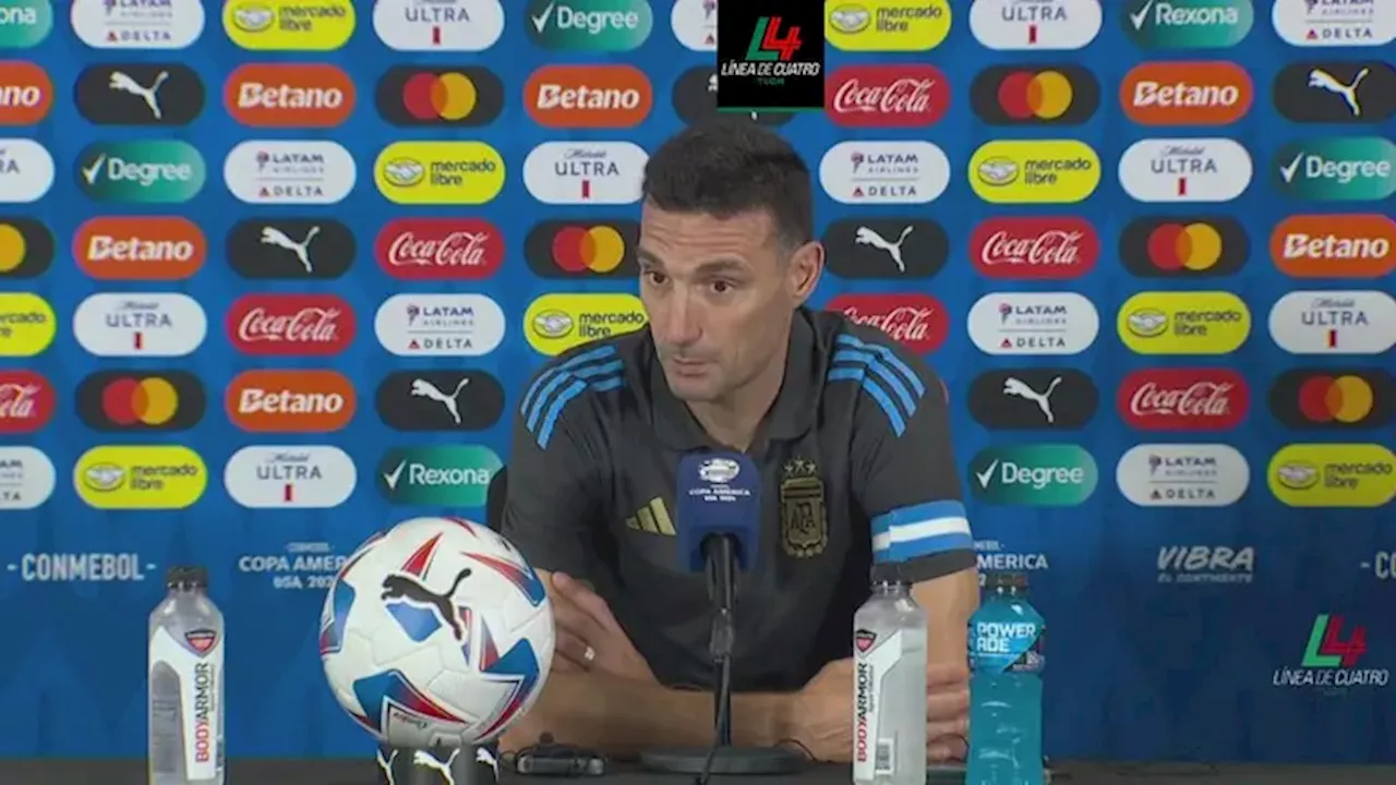 Scaloni despotrica contra la cancha en debut de Argentina en la Copa América 2024