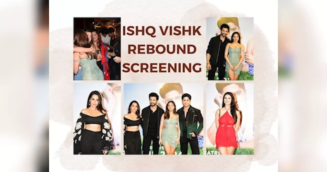 Ishq Vishk Rebound Screening: ऋतिक रोशन की गर्लफ्रेंड ने लगाया पश्मीना को गले, लाल रंग की शॉर्ट ड्रेस में छाईं पलक तिवारी