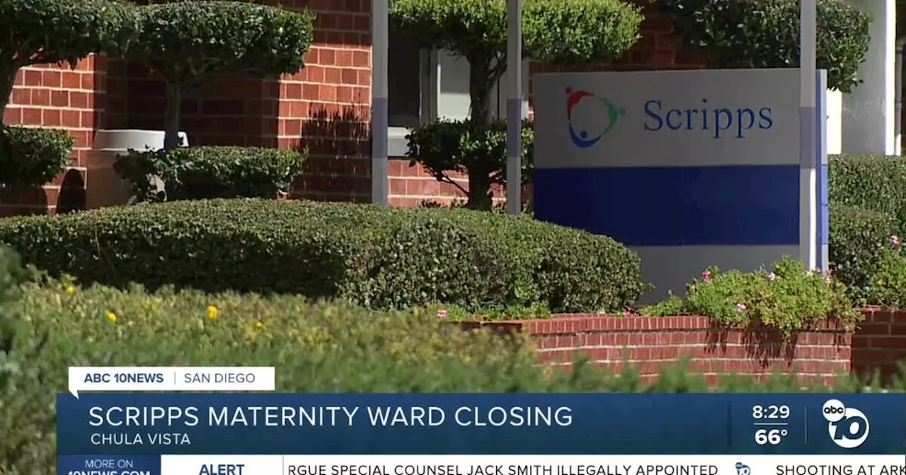 Maternity ward closing at Scripps Mercy Hospital in Chula Vista