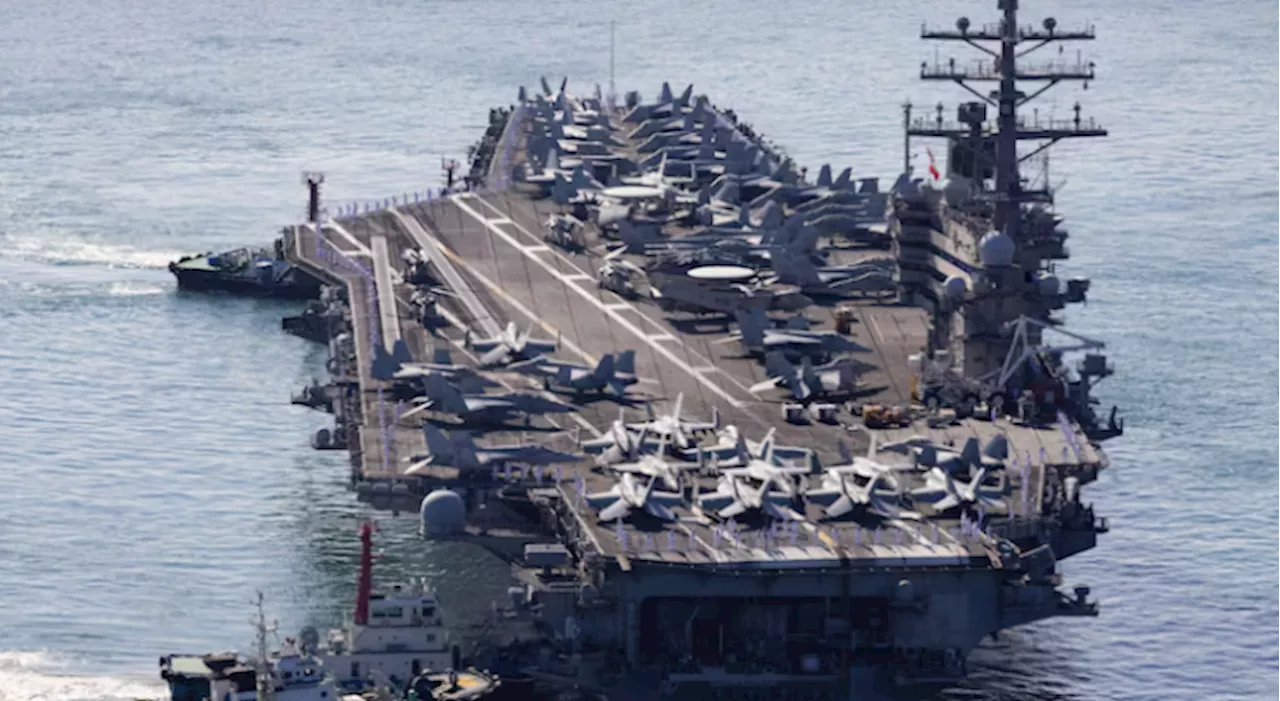 US aircraft-carrier arrives in South Korea for joint drills