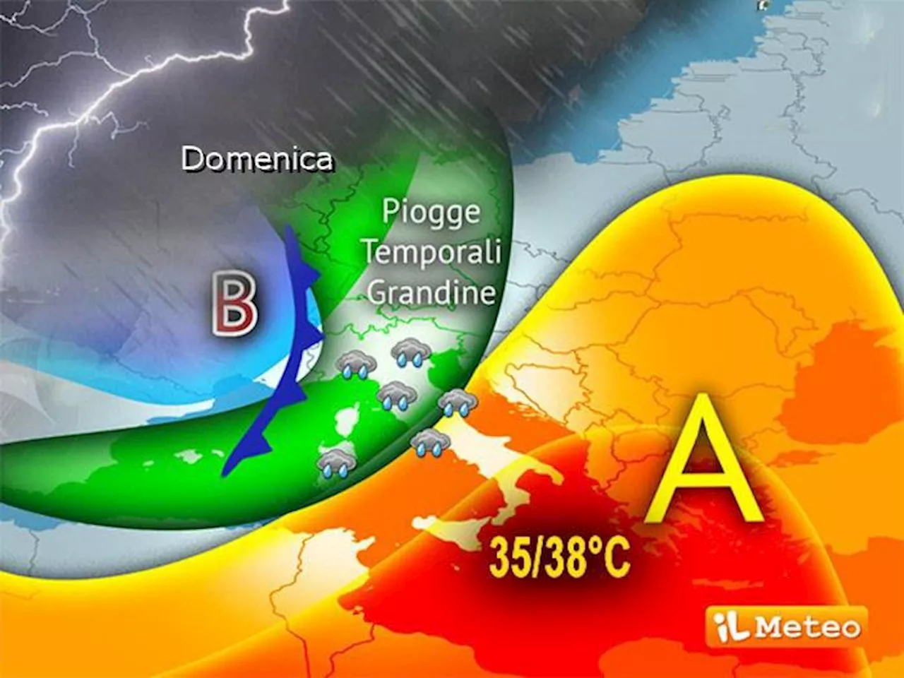 Italia Weekend di temporali, calo termico e caldo africano: da Milano a Roma, il meteo