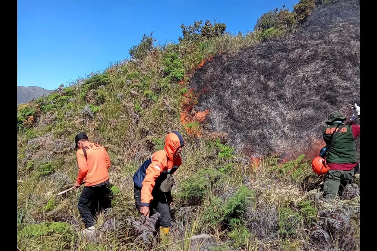 BPBD Probolinggo turunkan tim bantu padamkan karhutla Gunung Batok