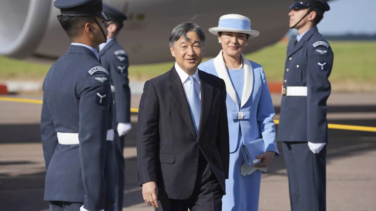 Emperor and Empress of Japan arrive in the UK ahead of a long-awaited state visit