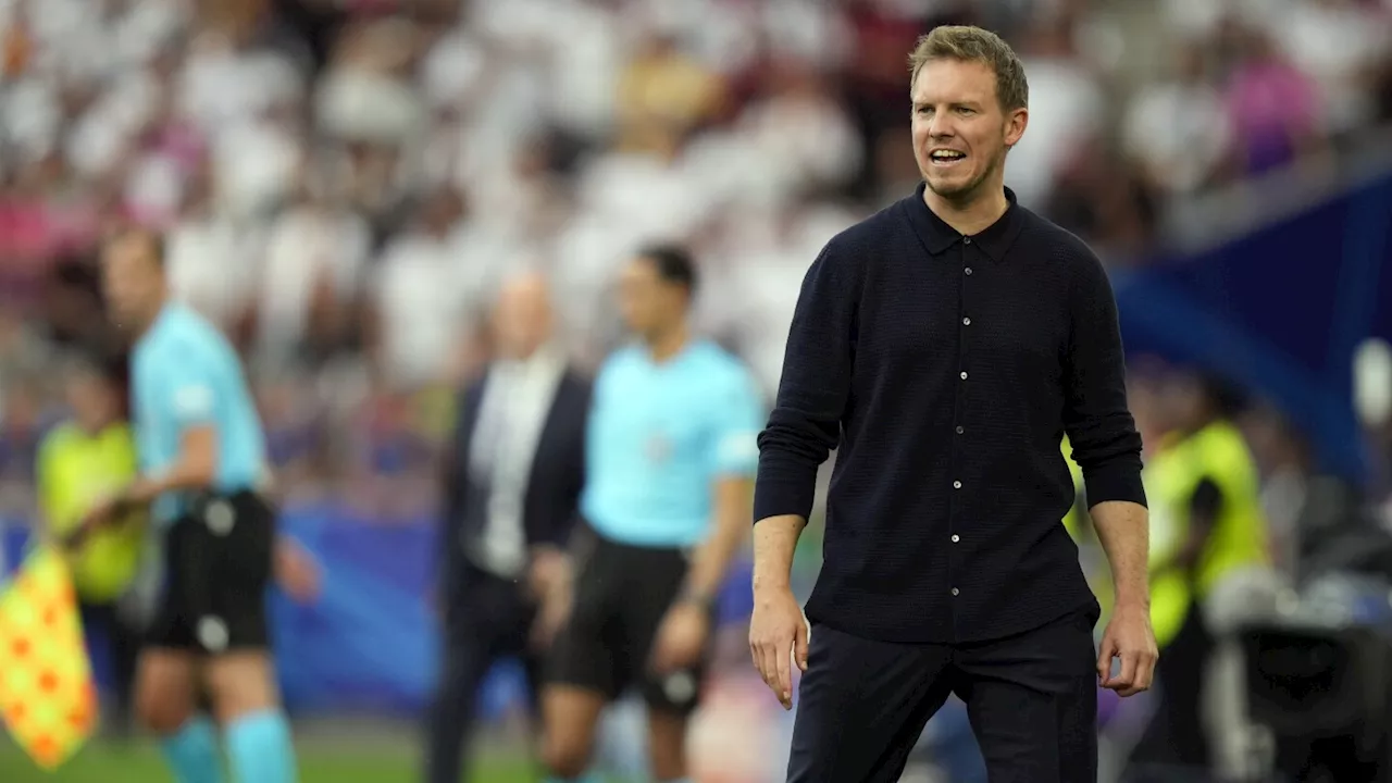 Germany coach Nagelsmann raises risk of serious injuries on slippery Frankfurt field at Euro 2024