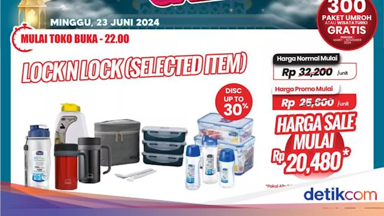 Tempat Bekal-Botol Minum Mulai Rp 20 Ribuaan Cuma di Transmart Full Day Sale