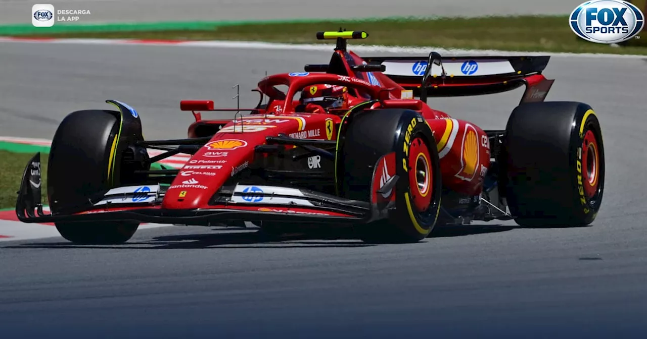 ¡Red Bull fuera del Top 3! Carlos Sainz y Ferrari dominaron la P3 del GP de España (VIDEO)