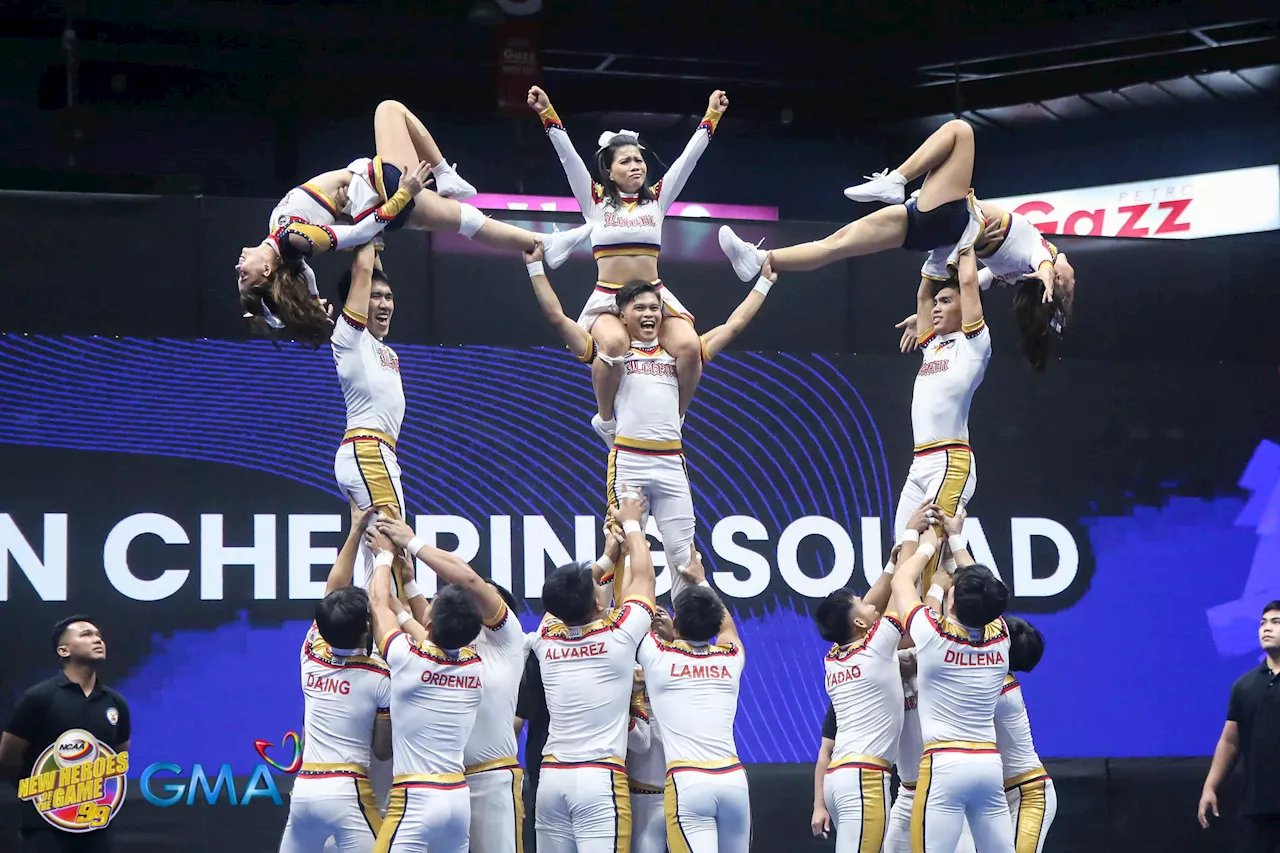 Letran Cheering Squad hopes to have made late coach proud with bronze finish in NCAA Cheerleading