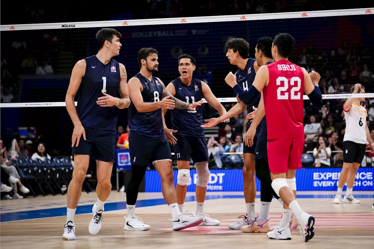 USA gets much-needed win vs. Germany to stay alive in VNL