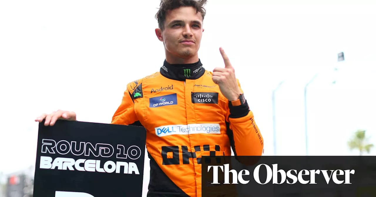 Lando Norris edges out Max Verstappen to take Spanish Grand Prix pole