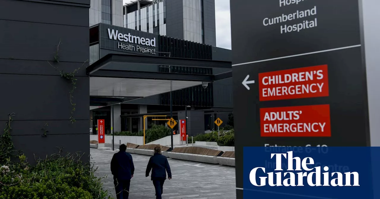 Man under police guard after allegedly stabbing security guards at western Sydney hospital