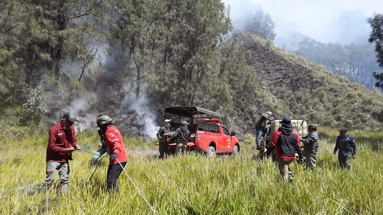 Fire occurs again in the Bromo area, this time on Mount Batok