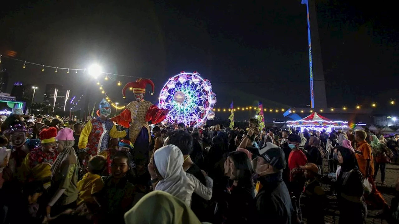 Gemerlap Monas Rayakan Puncak HUT Ke-497 Jakarta