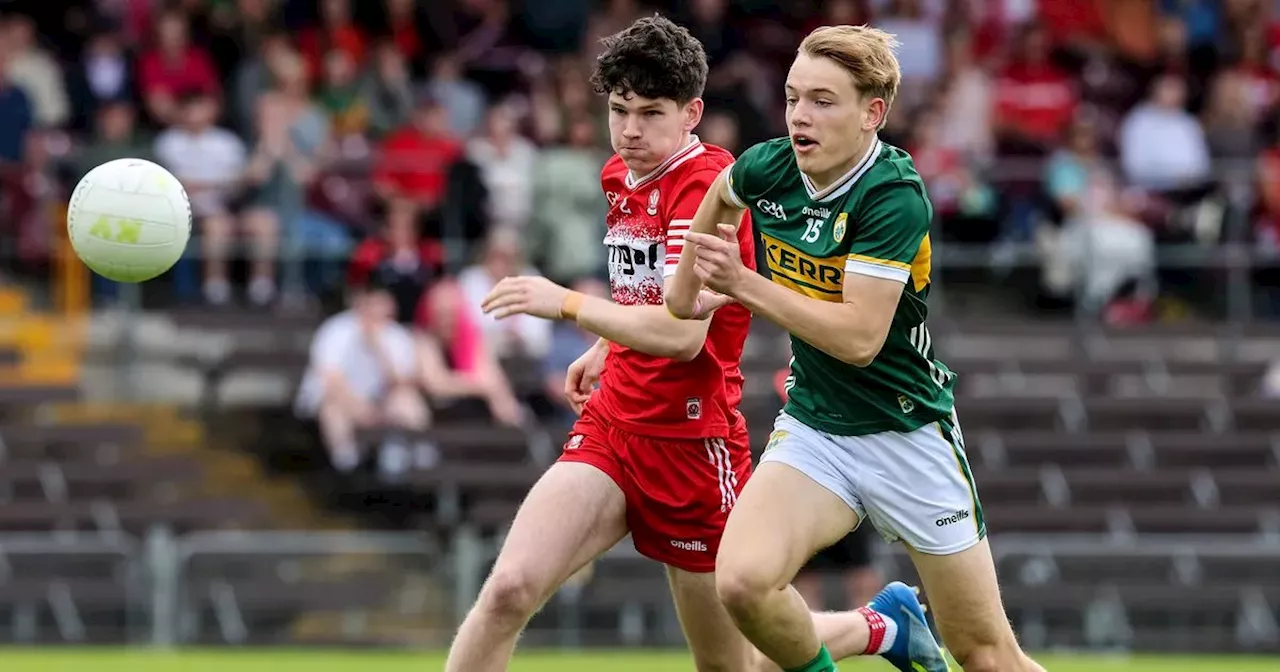 Derry v Kerry score recap and result from the All-Ireland Minor Football Championship semi-final