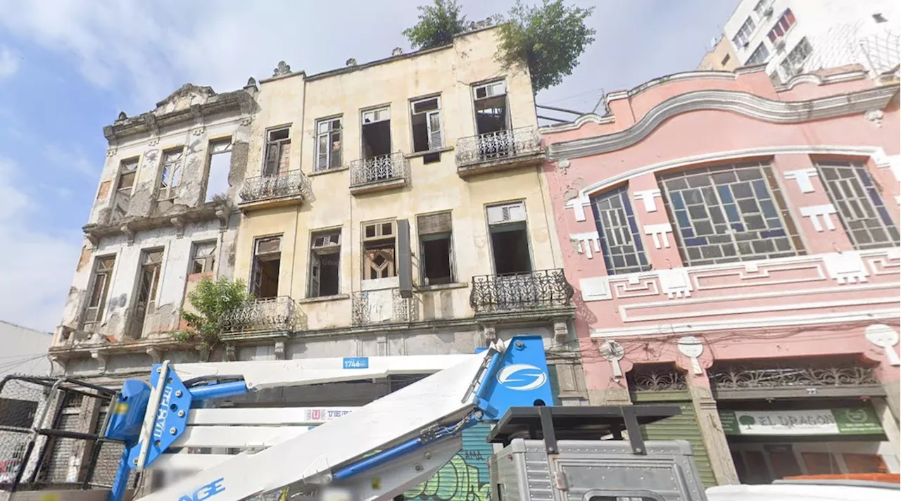 Imóvel no Centro do Rio é interditado após desabamento; não há registro de feridos