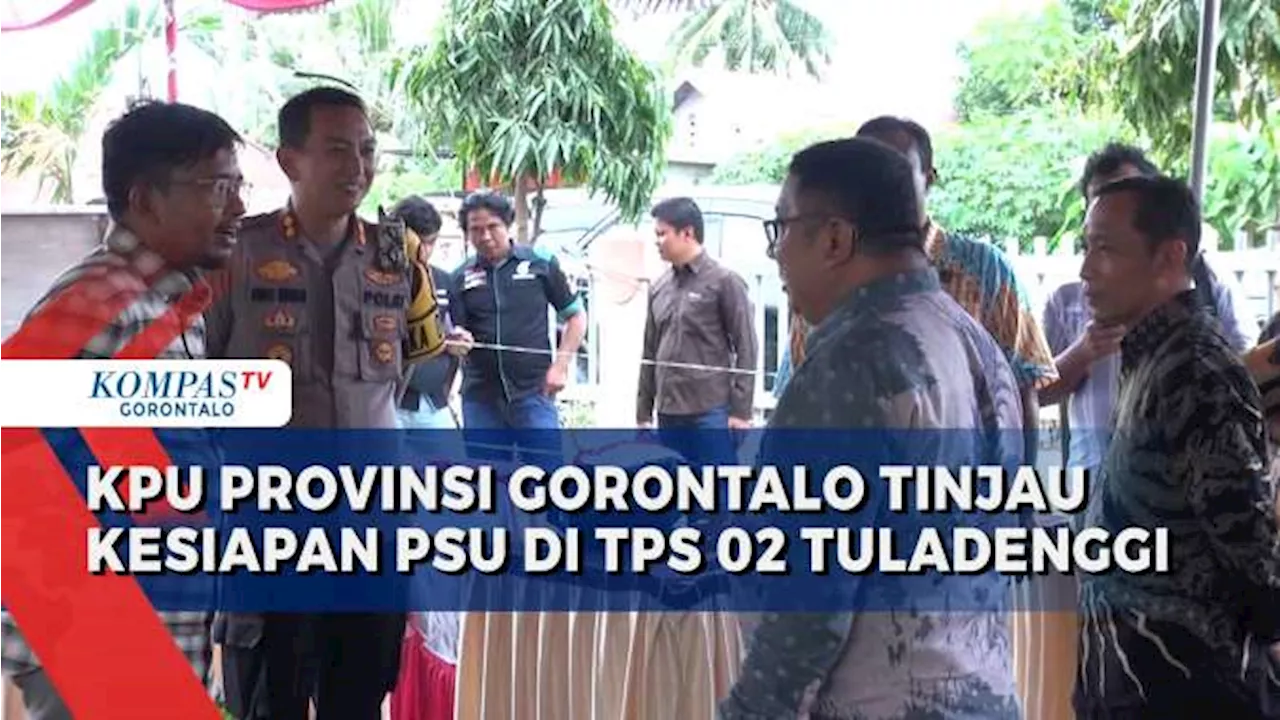 KPU Provinsi Gorontalo Tinjau Persiapan PSU di TPS 2 Tuladenggi Kabupaten Gorontalo