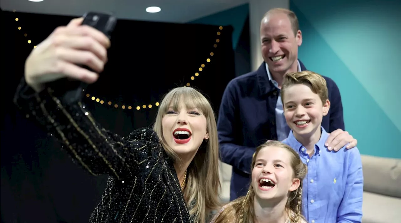 Prince William Posts Backstage Selfie with Taylor Swift after London Concert