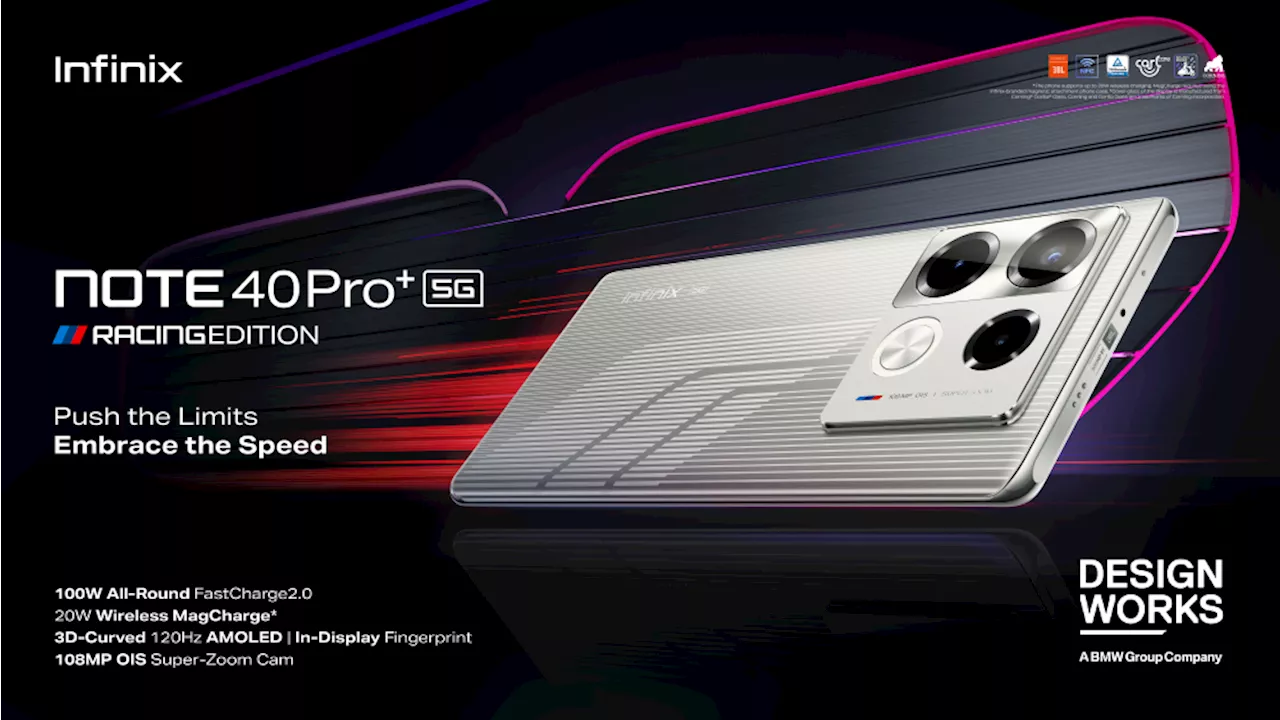 Infinix launches all-new NOTE 40 Series Racing Edition in partnership with BMW Group Designworks