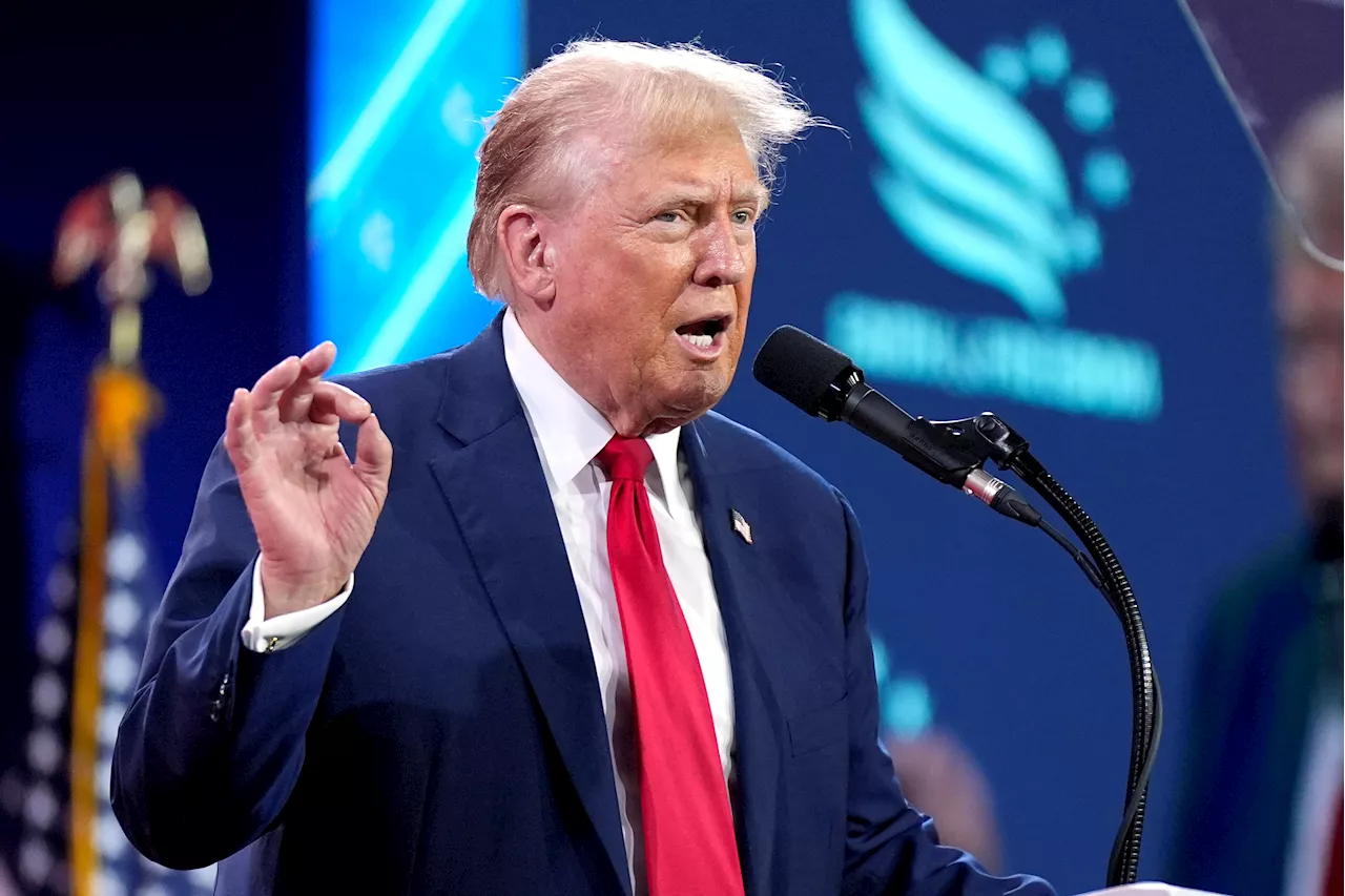 Trump endorses Ten Commandments in schools, implores evangelical Christians to vote in November