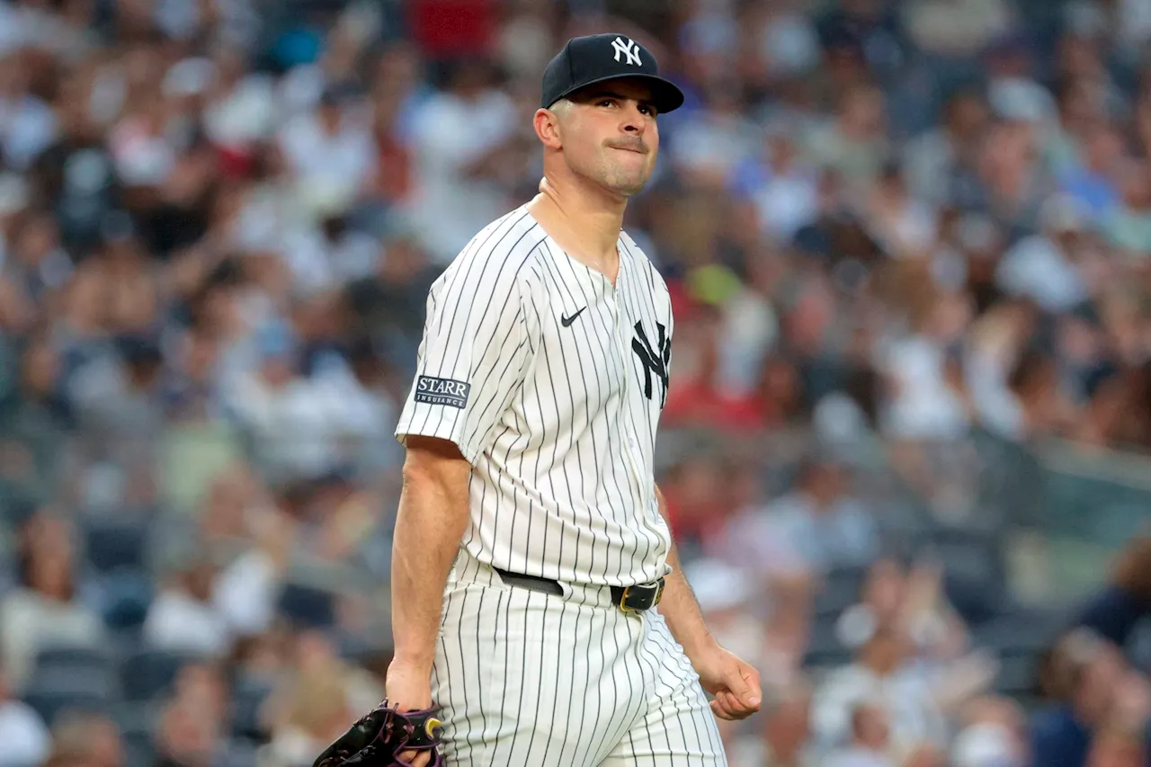 Carlos Rodon's inefficient Yankees outing draws boos from Bronx crowd