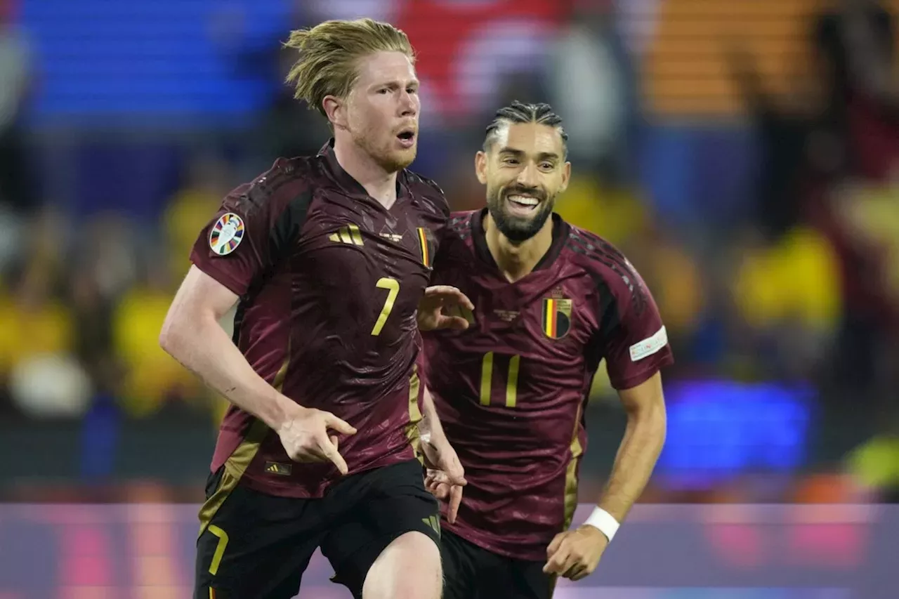 De Bruyne seals Belgium's 20 win over Romania to get Euro 2024