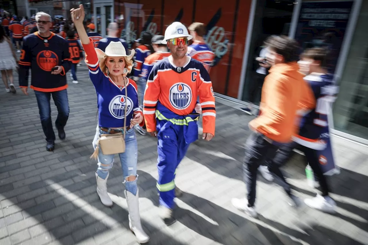 Cheering fans jam Edmonton plaza as Oilers force winner-take-all Stanley Cup final