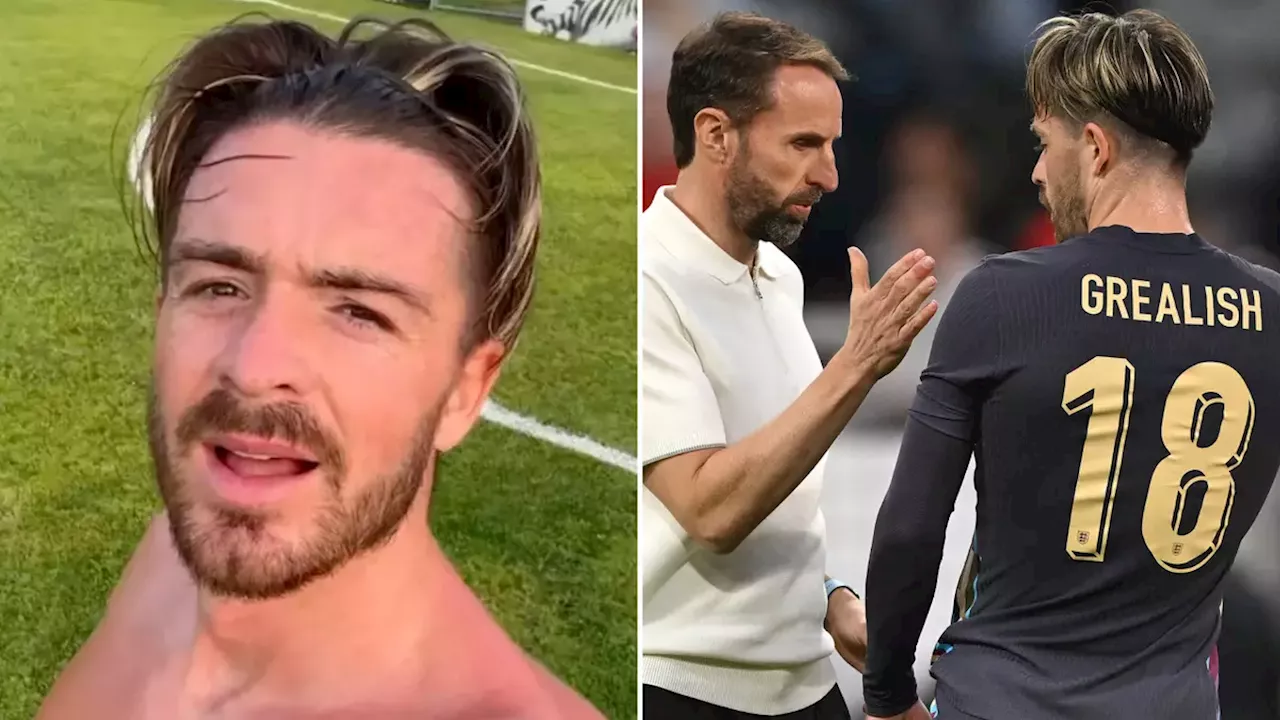 England: Jack Grealish uploads footage of himself training at another ...