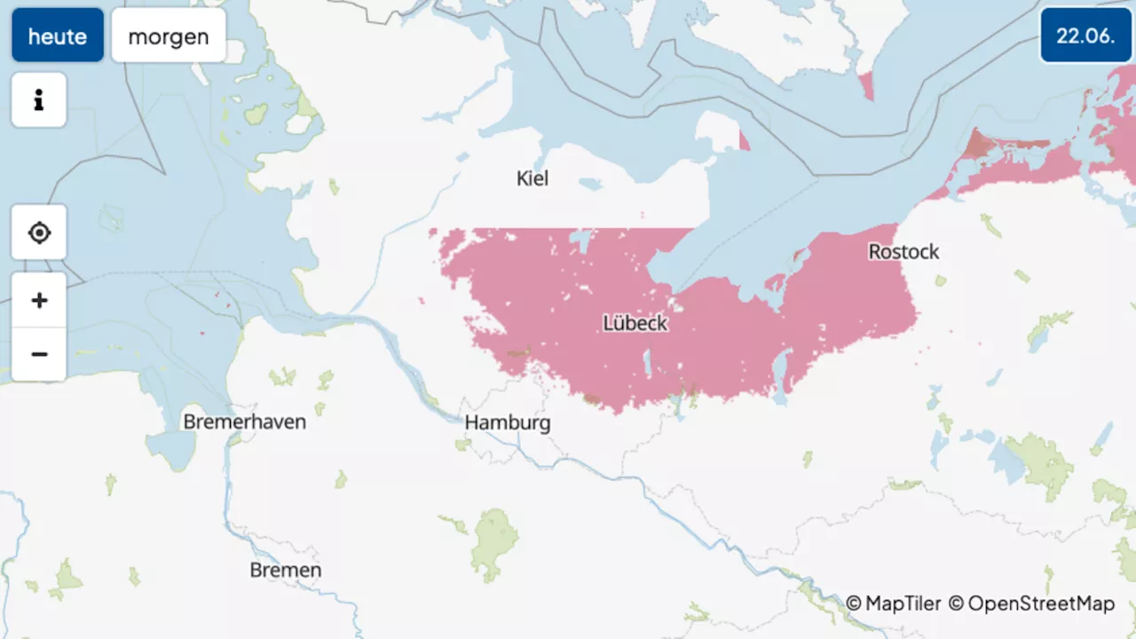 Gewitter und Starkregen möglich: Karten zeigen, wo heute Unwetter zu erwarten sind