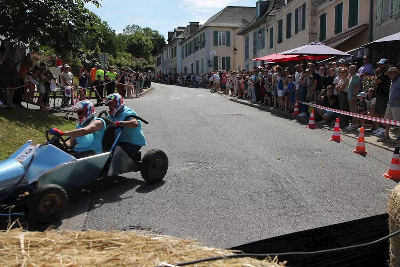 Monein : une première course de caisses à savon à tombeau ouvert