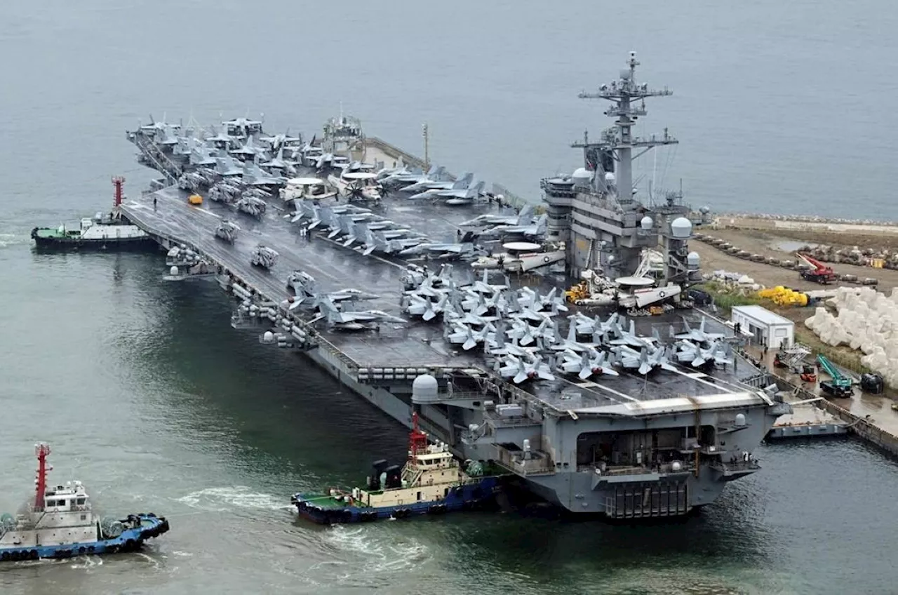 US aircraft carrier in SKorea for joint drills